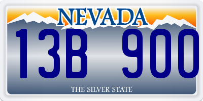 NV license plate 13B900