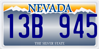 NV license plate 13B945