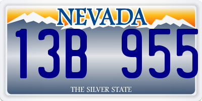 NV license plate 13B955