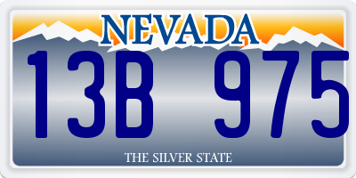 NV license plate 13B975