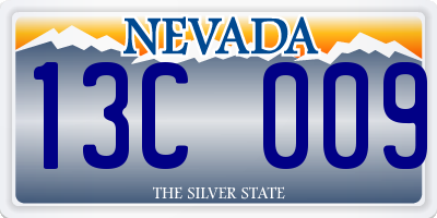 NV license plate 13C009