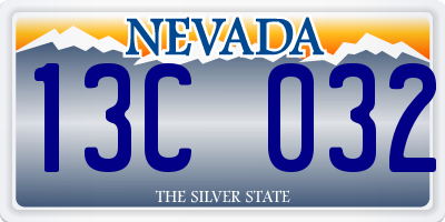 NV license plate 13C032