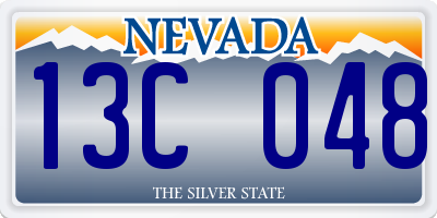 NV license plate 13C048