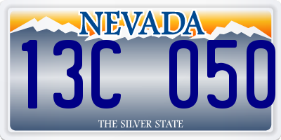NV license plate 13C050