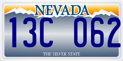 NV license plate 13C062