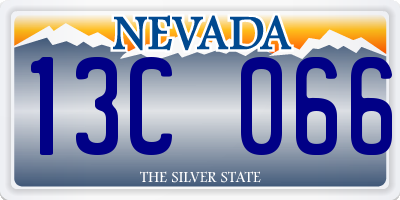 NV license plate 13C066