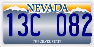 NV license plate 13C082