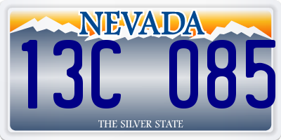 NV license plate 13C085