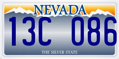NV license plate 13C086