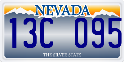 NV license plate 13C095