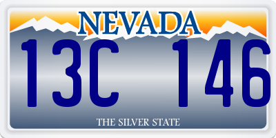 NV license plate 13C146