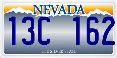 NV license plate 13C162