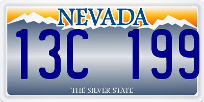 NV license plate 13C199