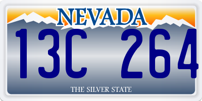 NV license plate 13C264