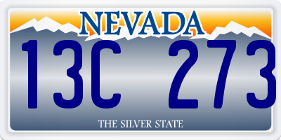 NV license plate 13C273