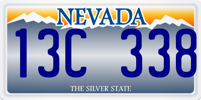 NV license plate 13C338