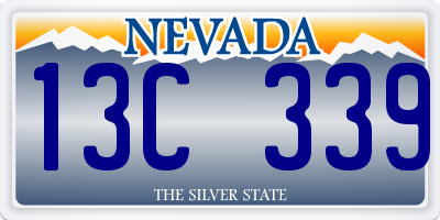 NV license plate 13C339