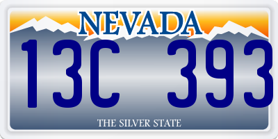 NV license plate 13C393