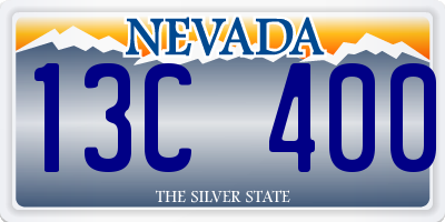 NV license plate 13C400