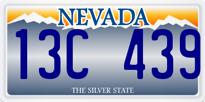 NV license plate 13C439