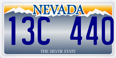 NV license plate 13C440