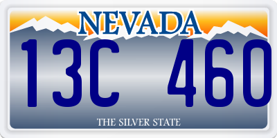 NV license plate 13C460