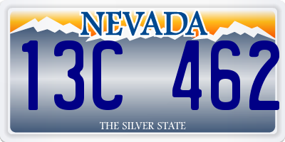NV license plate 13C462