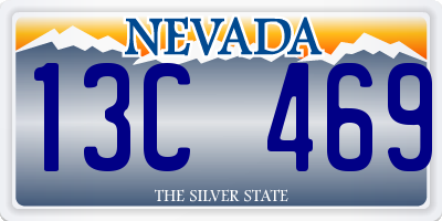 NV license plate 13C469