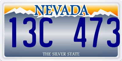 NV license plate 13C473