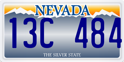 NV license plate 13C484