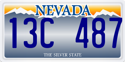 NV license plate 13C487