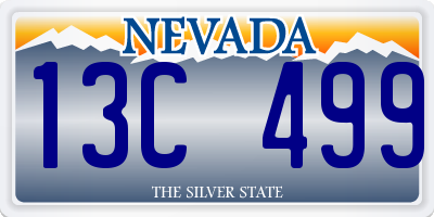 NV license plate 13C499