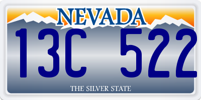 NV license plate 13C522