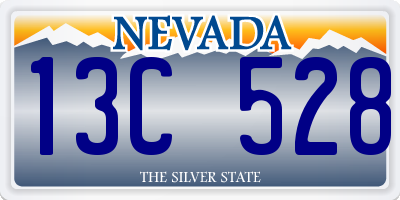 NV license plate 13C528