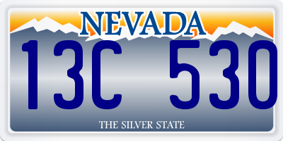 NV license plate 13C530