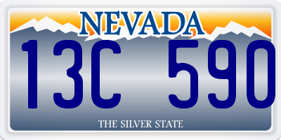 NV license plate 13C590