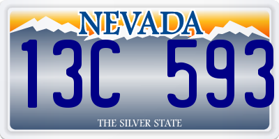 NV license plate 13C593