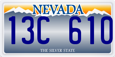 NV license plate 13C610