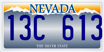 NV license plate 13C613