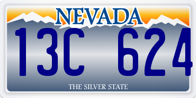 NV license plate 13C624
