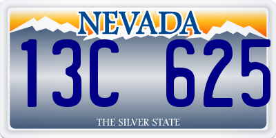 NV license plate 13C625