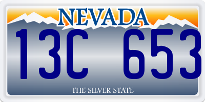 NV license plate 13C653
