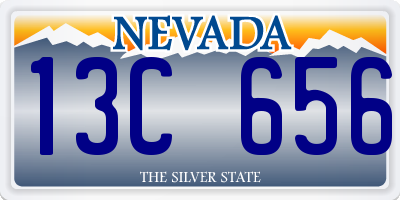 NV license plate 13C656