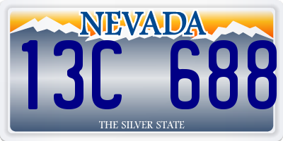 NV license plate 13C688
