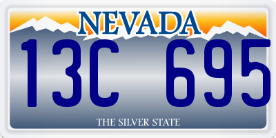 NV license plate 13C695