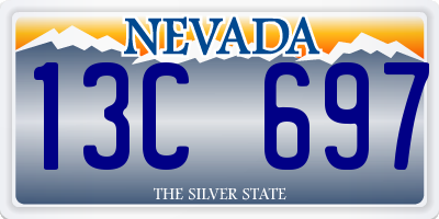 NV license plate 13C697