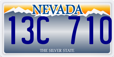 NV license plate 13C710