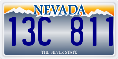 NV license plate 13C811