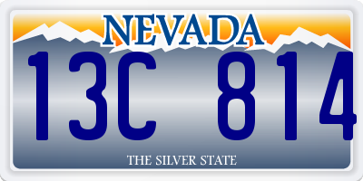 NV license plate 13C814