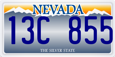 NV license plate 13C855